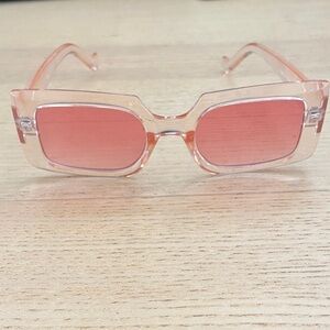 Urban Outfitters Transparent Pink Sunglasses